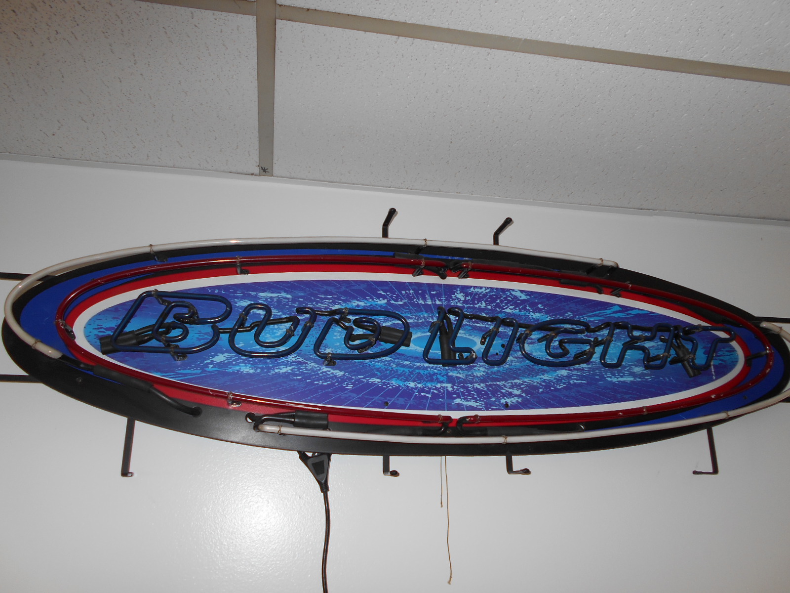 Bud Light Neon Advertising Promotional Electric Bar Sign for sale COINOP PARTS ETC Arcade